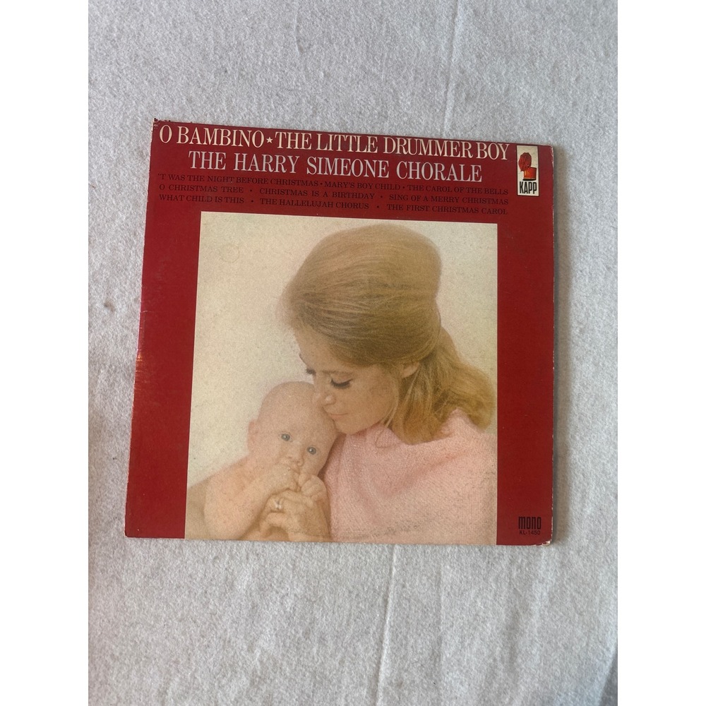 Kapp O Bambino The Little Drummer Boy Harry Simeone Chorale LP Mono KL-1450 Good
